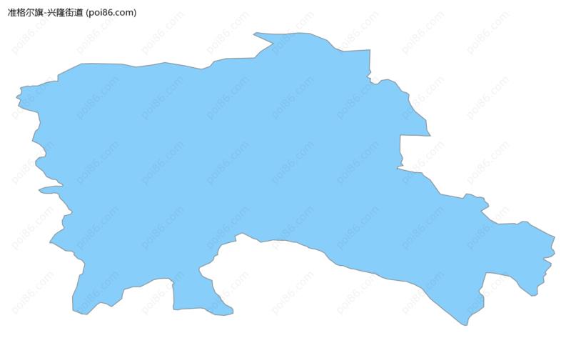 兴隆街道边界地图