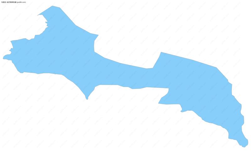 哈巴格希街道边界地图