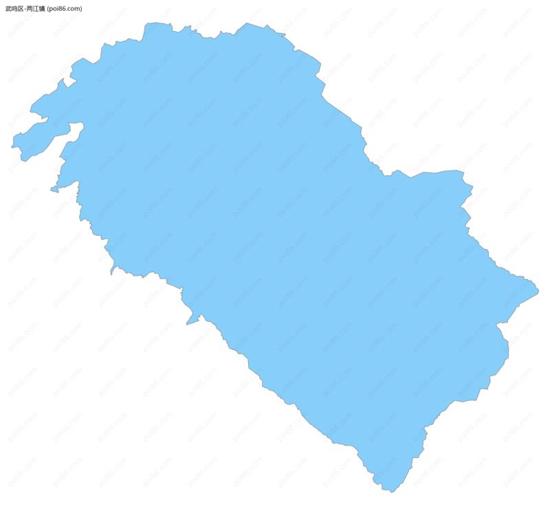 两江镇边界地图