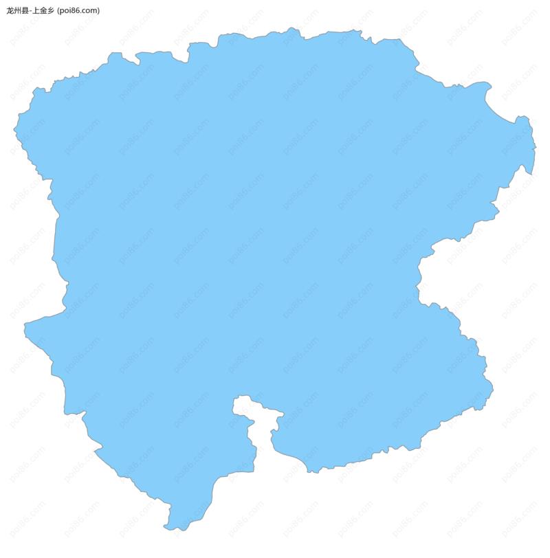 上金乡边界地图