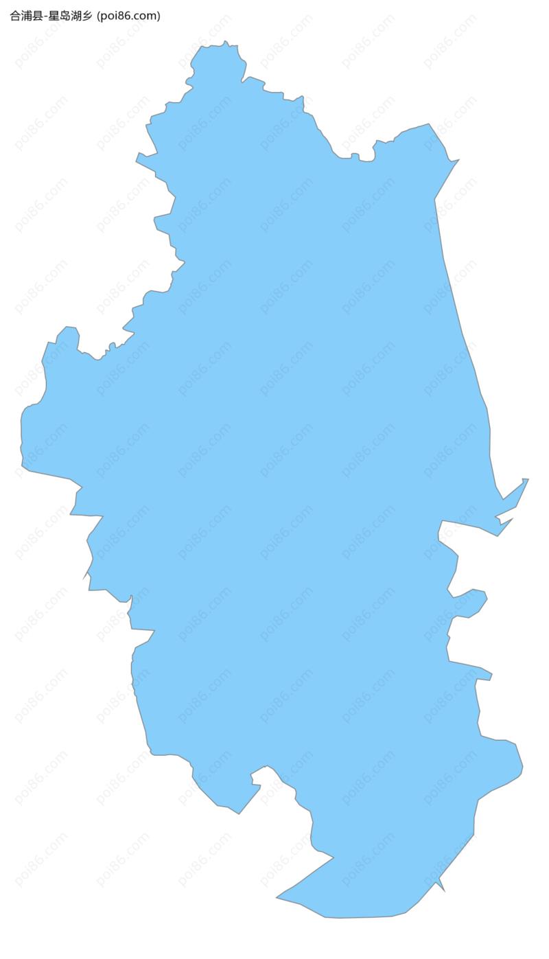 星岛湖乡边界地图