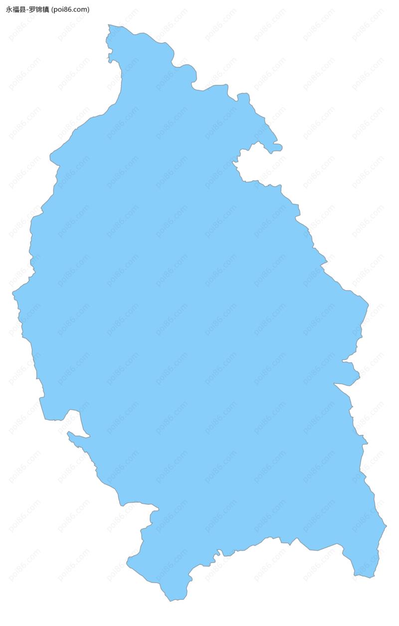 罗锦镇边界地图