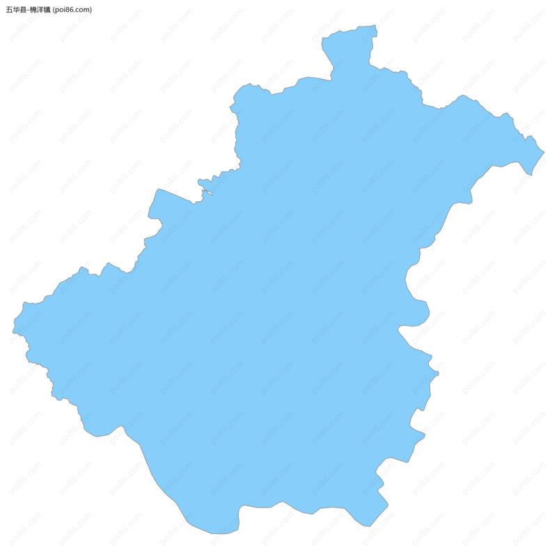 棉洋镇边界地图