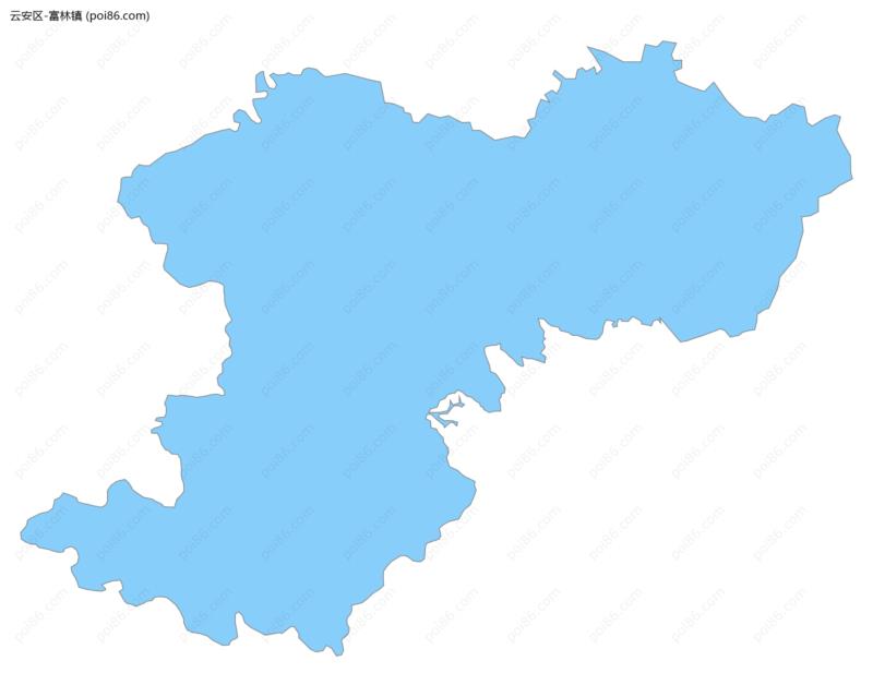 富林镇边界地图