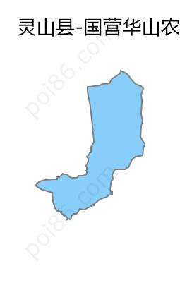 国营华山农场边界地图