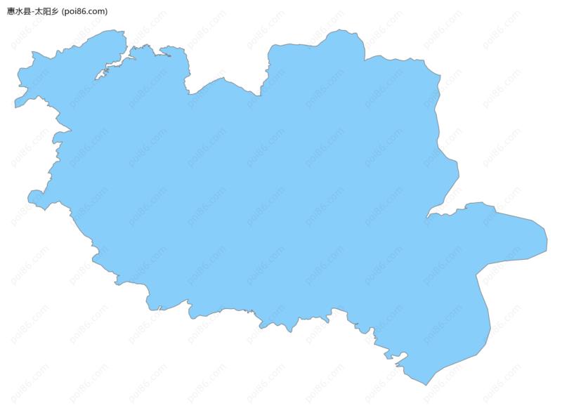 太阳乡边界地图