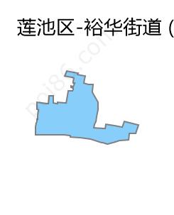 裕华街道边界地图