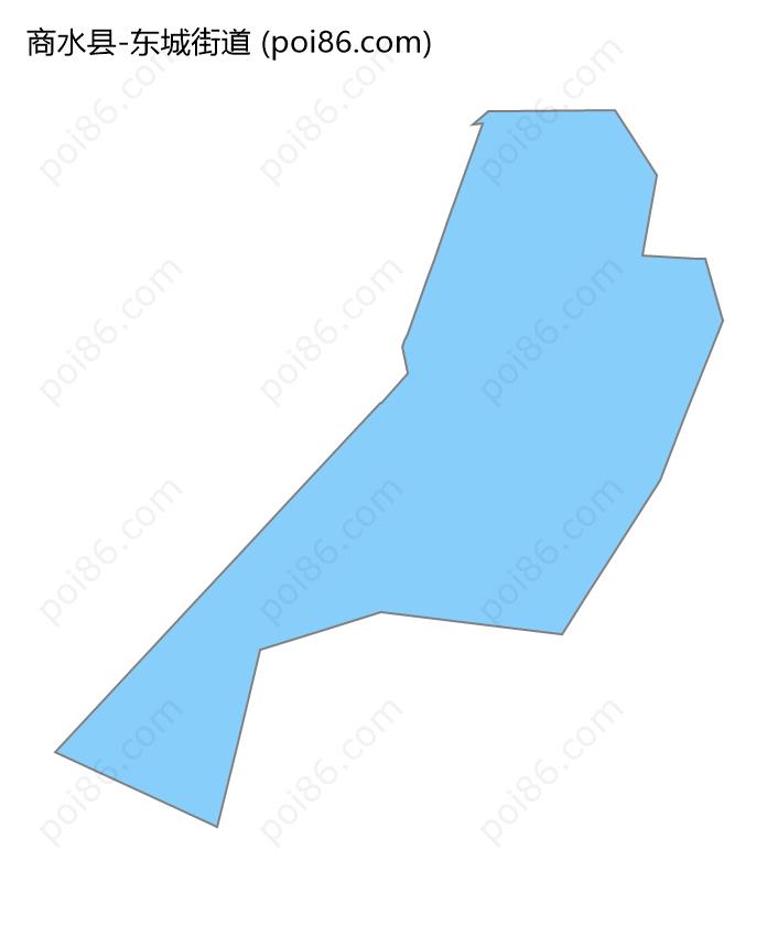 东城街道边界地图