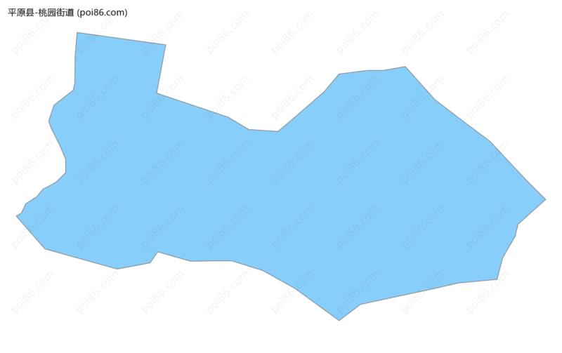 桃园街道边界地图