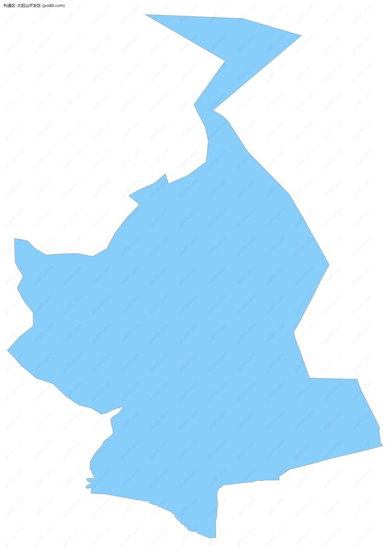 太阳山开发区边界地图