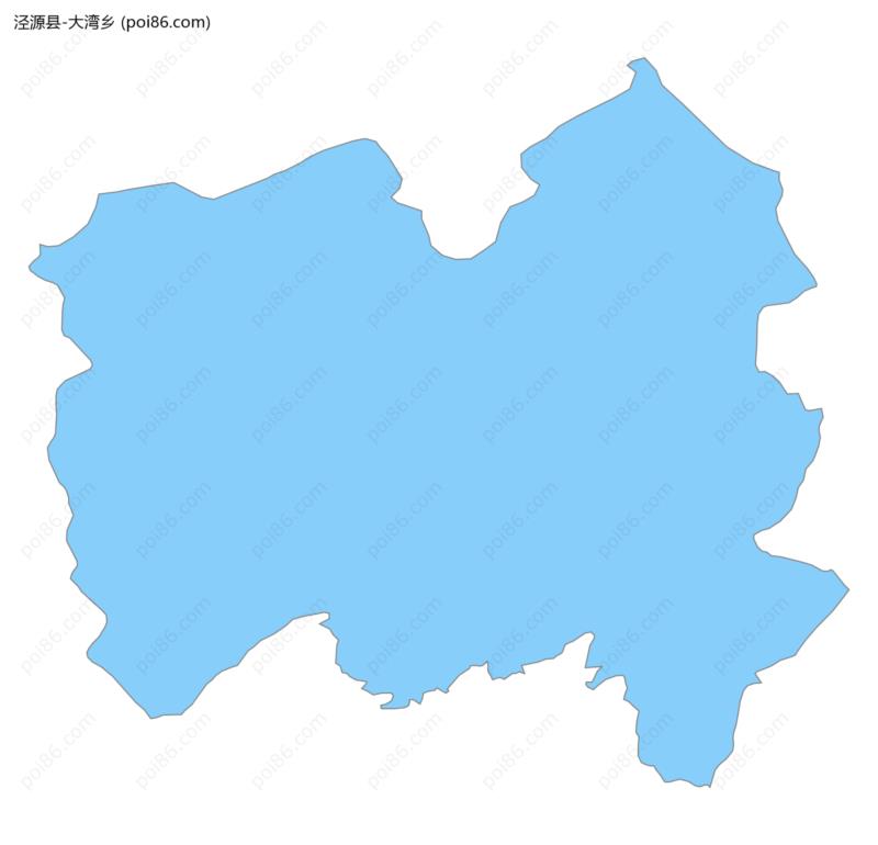 大湾乡边界地图