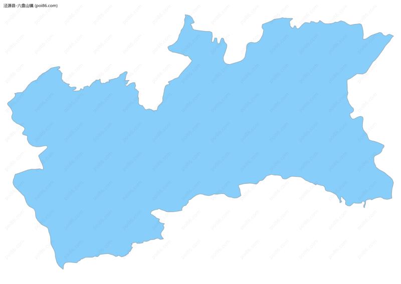 六盘山镇边界地图