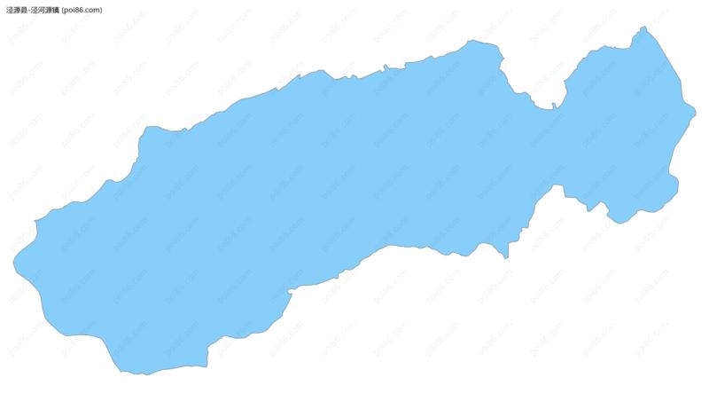 泾河源镇边界地图