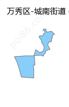 城南街道边界地图