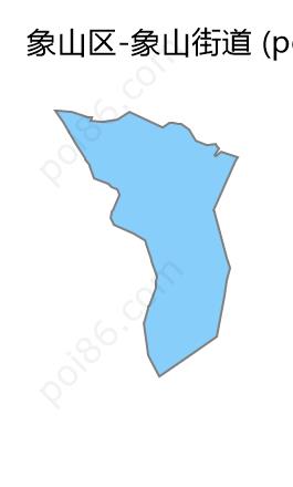 象山街道边界地图