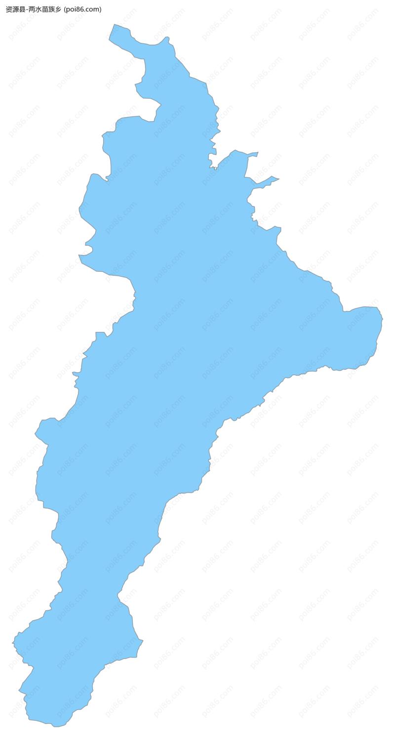 两水苗族乡边界地图