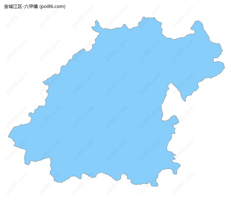 六甲镇边界地图