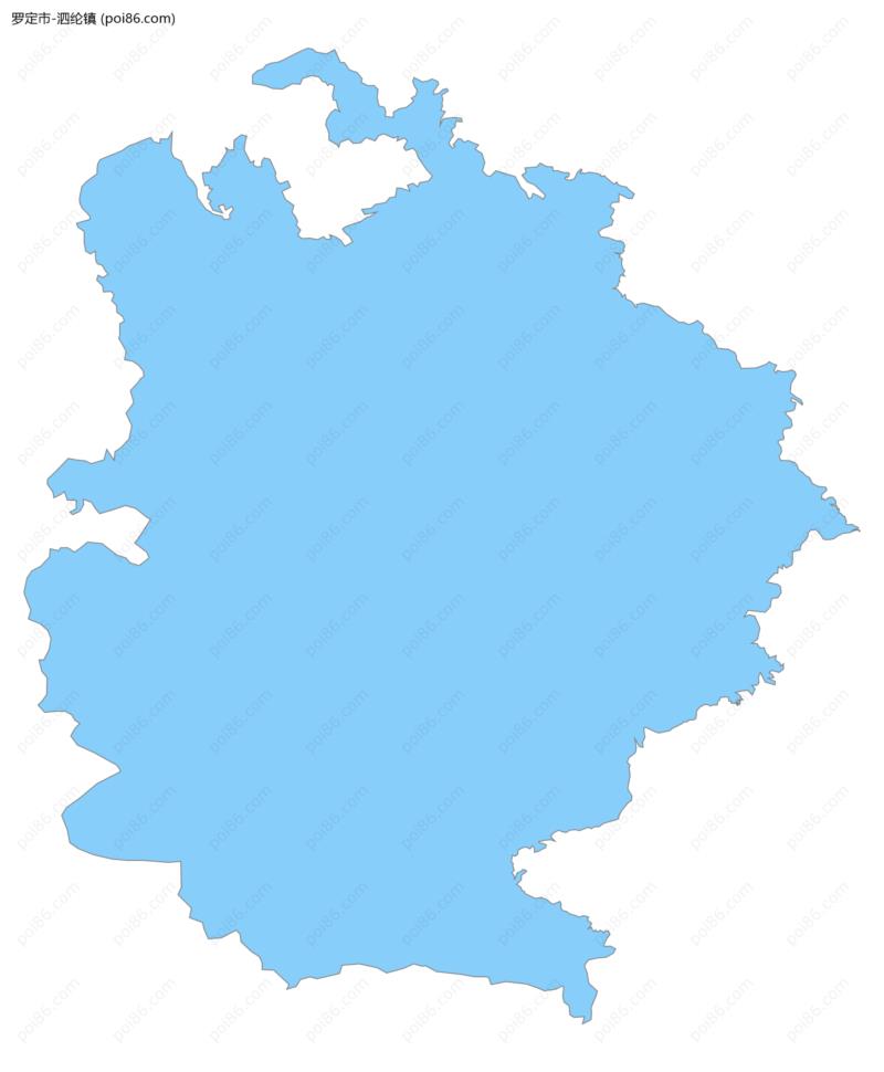 泗纶镇边界地图