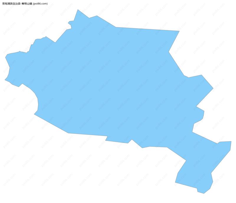 青椅山镇边界地图