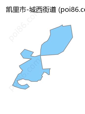 城西街道边界地图