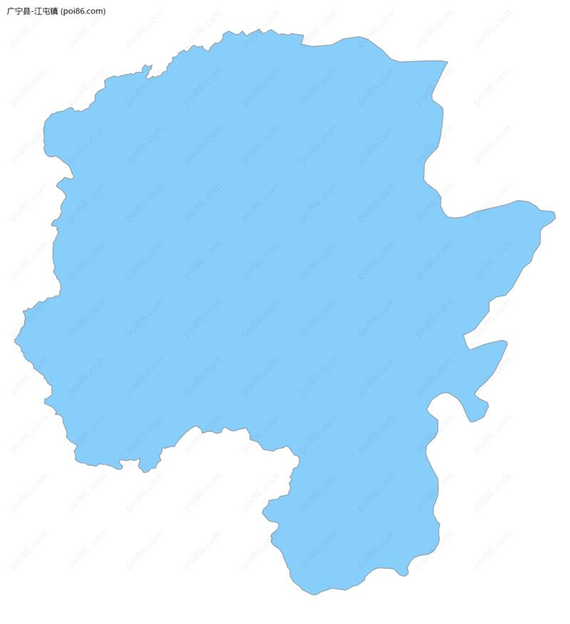 江屯镇边界地图