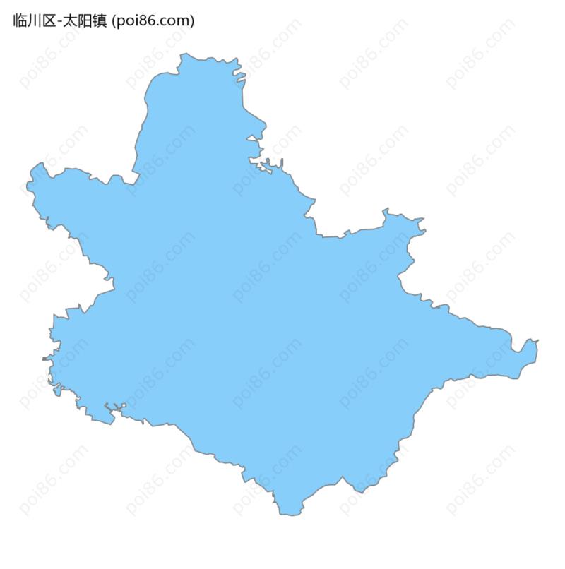 太阳镇边界地图