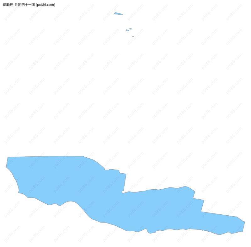 兵团四十一团边界地图