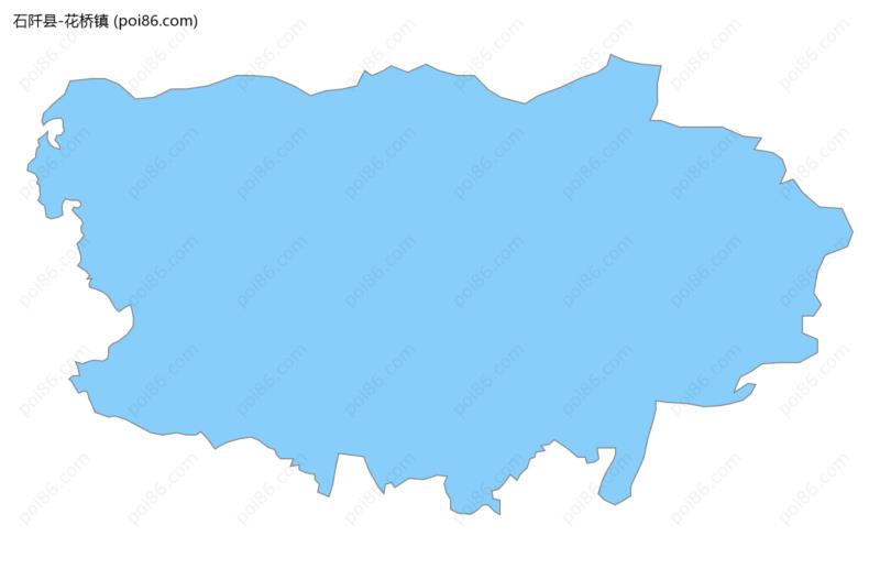 花桥镇边界地图