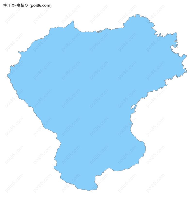 高桥乡边界地图