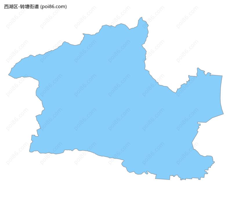 转塘街道边界地图