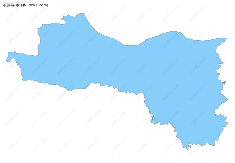 寺坪乡边界地图