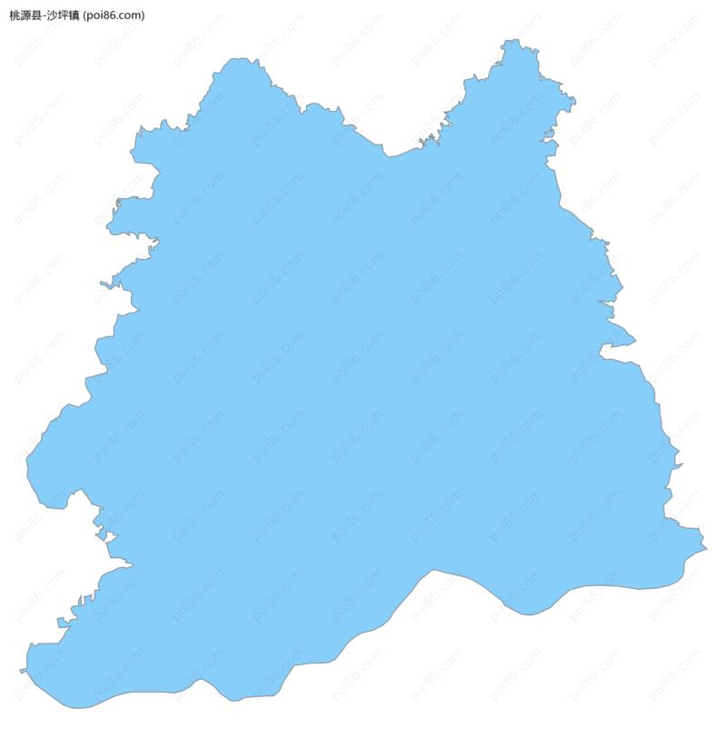 沙坪镇边界地图