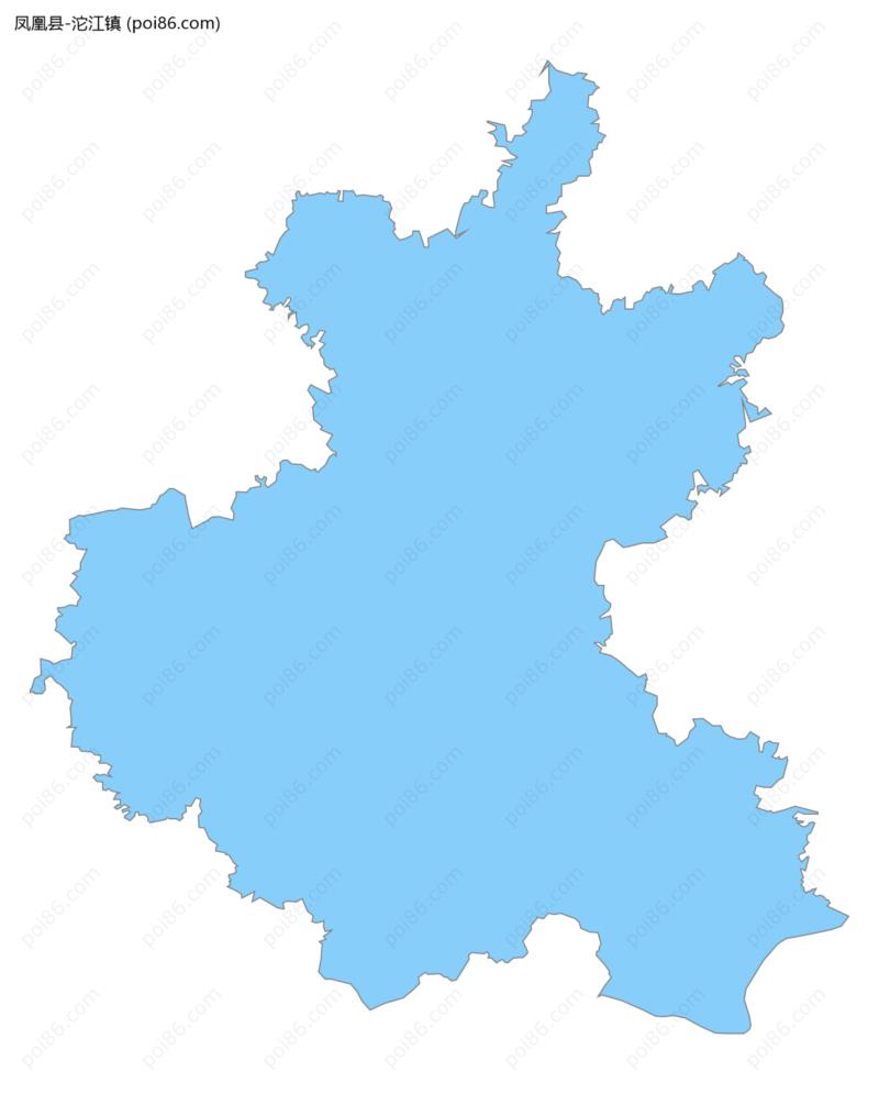 沱江镇边界地图