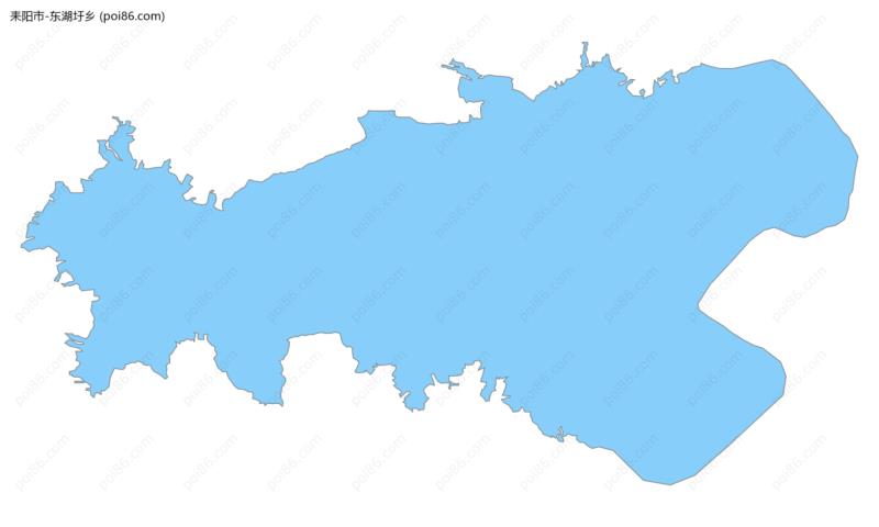 东湖圩乡边界地图