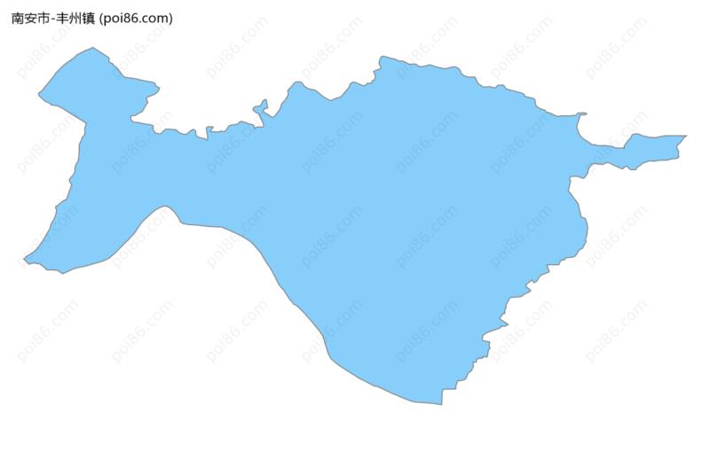 丰州镇边界地图