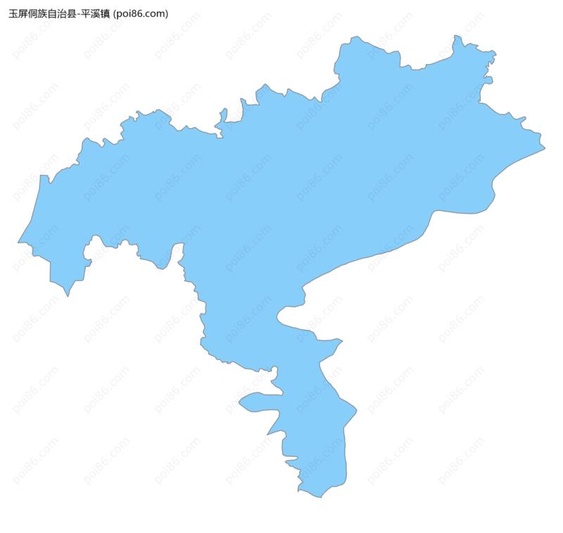 平溪镇边界地图