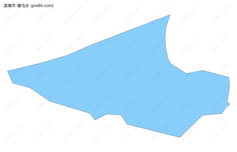 谢屯乡边界地图