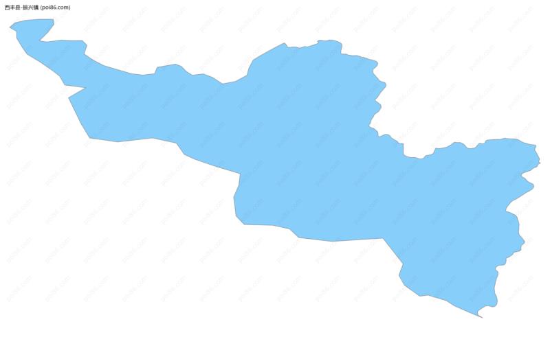 振兴镇边界地图