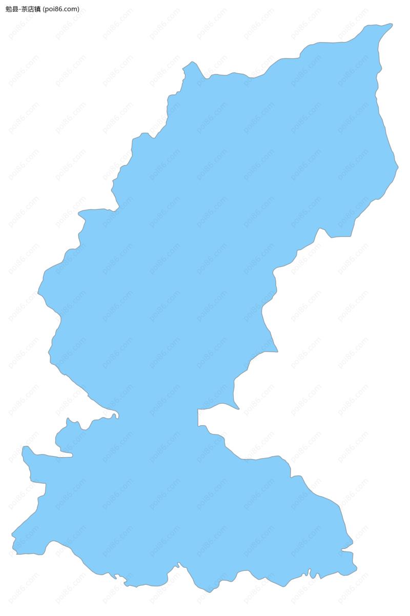 茶店镇边界地图