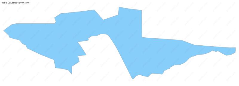 乃门莫墩乡边界地图