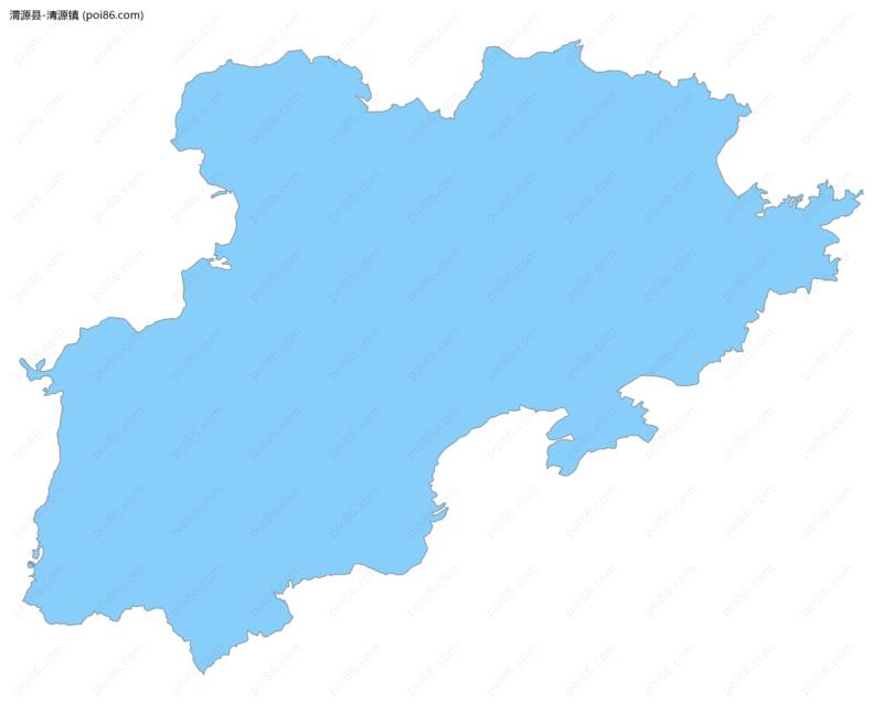清源镇边界地图