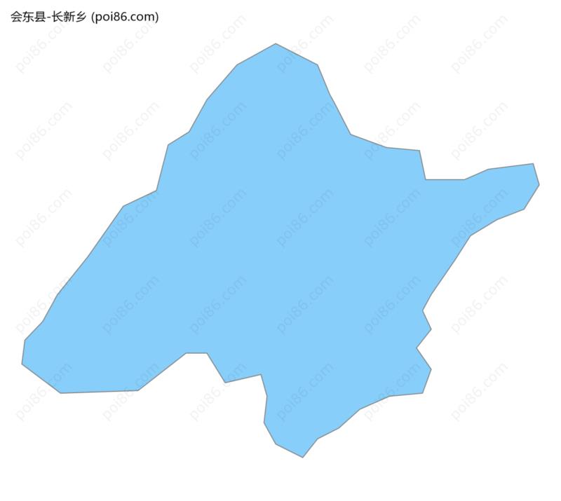 长新乡边界地图