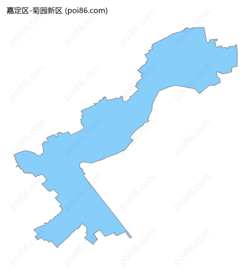 菊园新区边界地图