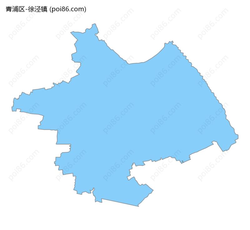 徐泾镇边界地图