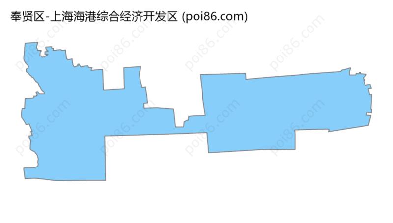 上海海港综合经济开发区边界地图