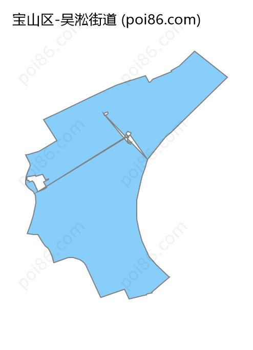 吴淞街道边界地图