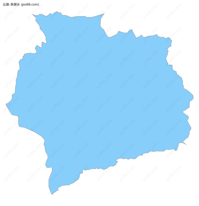 茶房乡边界地图