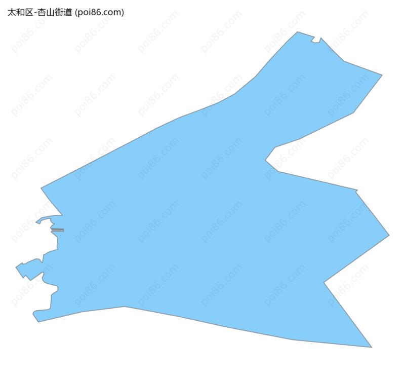 杏山街道边界地图