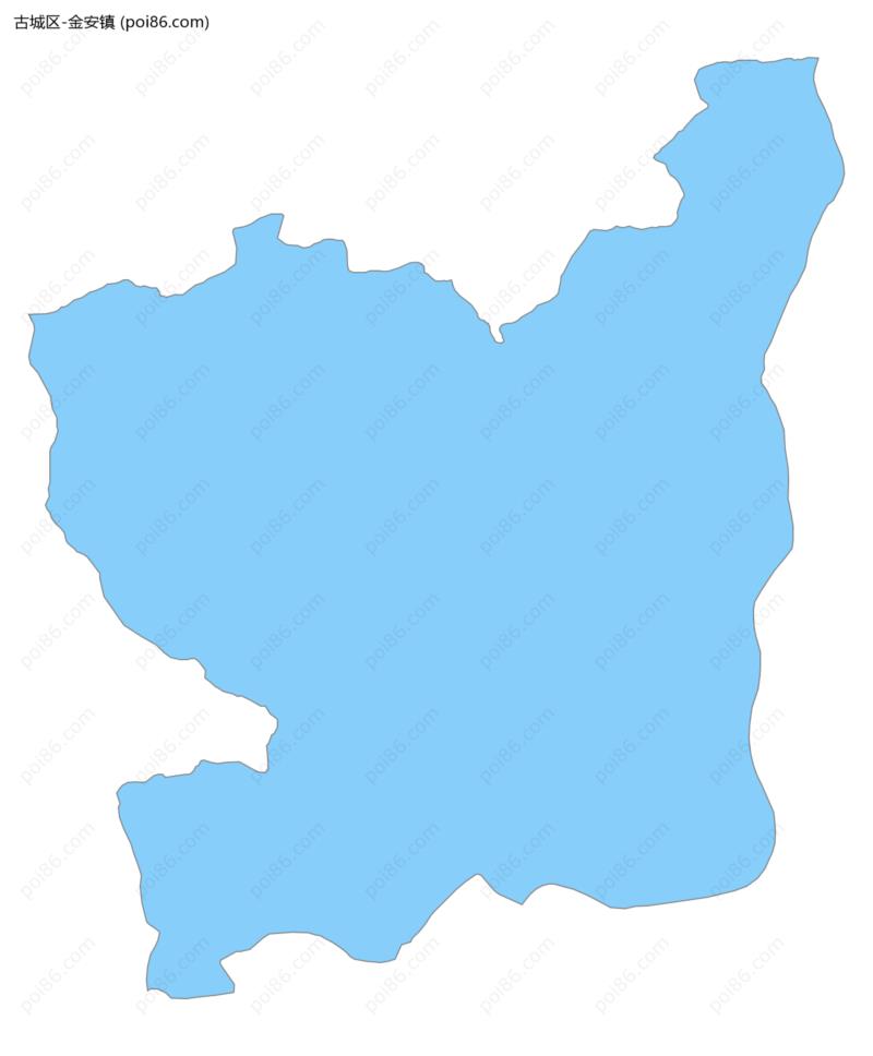 金安镇边界地图