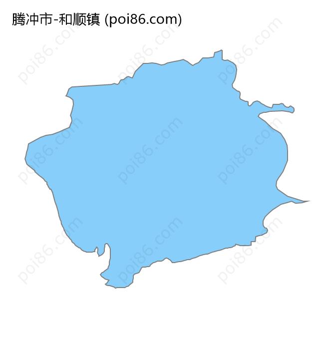 和顺镇边界地图